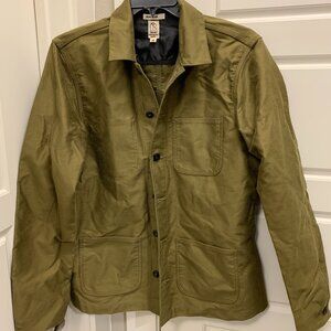 Hiroki Forest Green Button Jacket